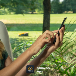 Plne ovl�dan� pomocou aplik�cie Stiga GO