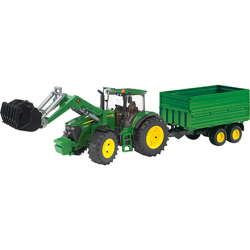 Bruder traktor John Deere 7930 s vozom